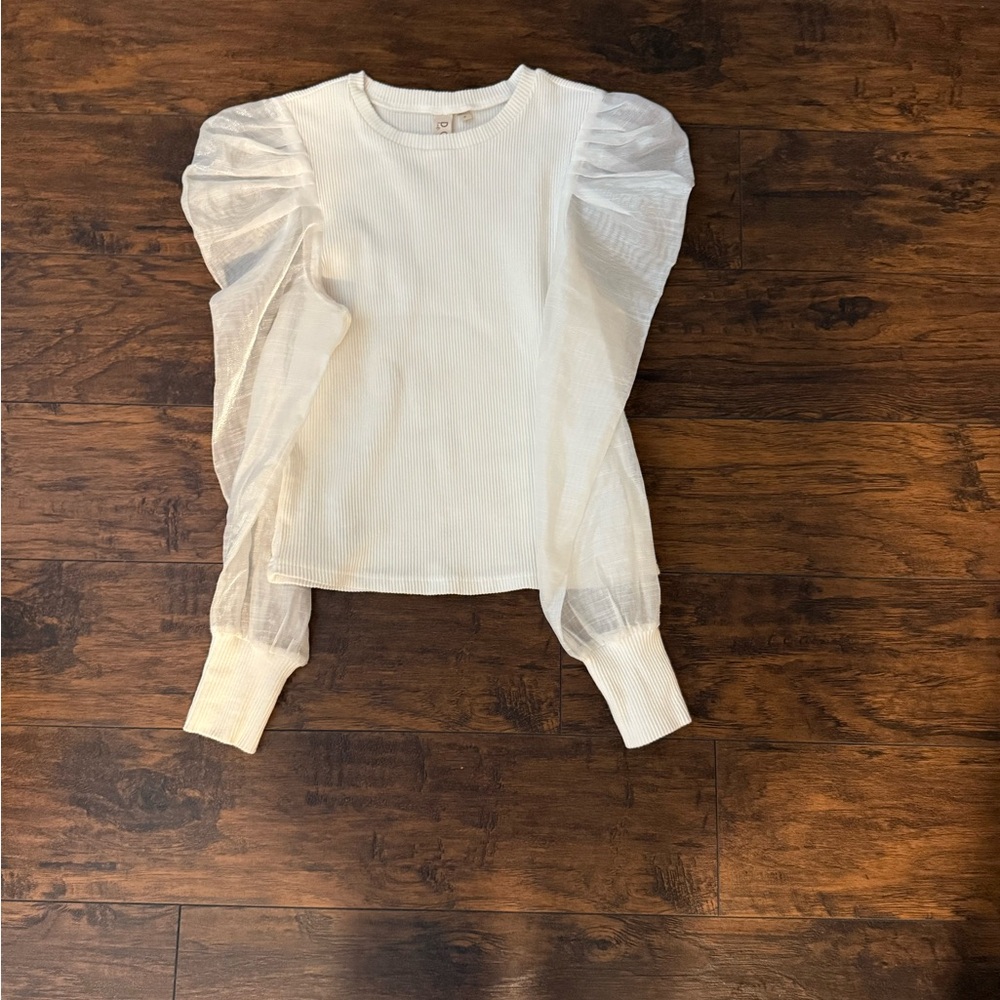 Dolan top with shear sleeves